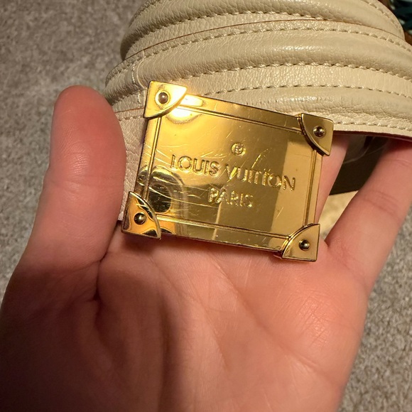 Louis Vuitton White and Gold women’s belt - Picture 4 of 5